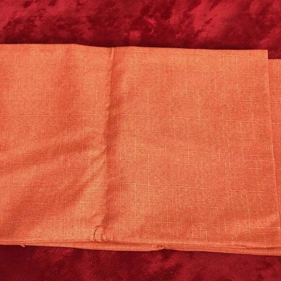 4th Emotion Throw Pillow Covers Fall Cotton Linen Sofa 2 Pcs Orange 12x20 inch - Picture 2 of 9